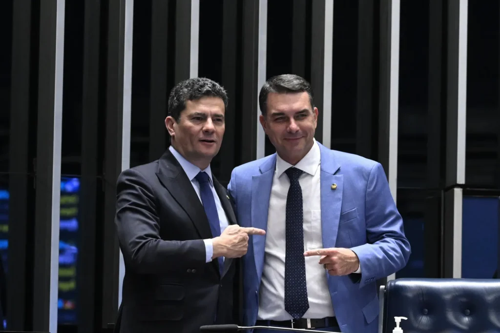 Sergio Moro e Flávio Bolsonaro