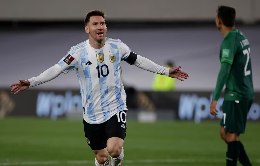 Messi comemora gol